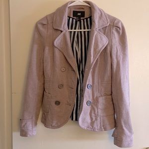 H&M pink knit blazer